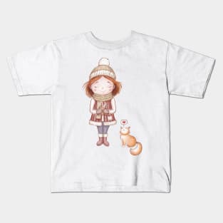 Cute girl Kids T-Shirt